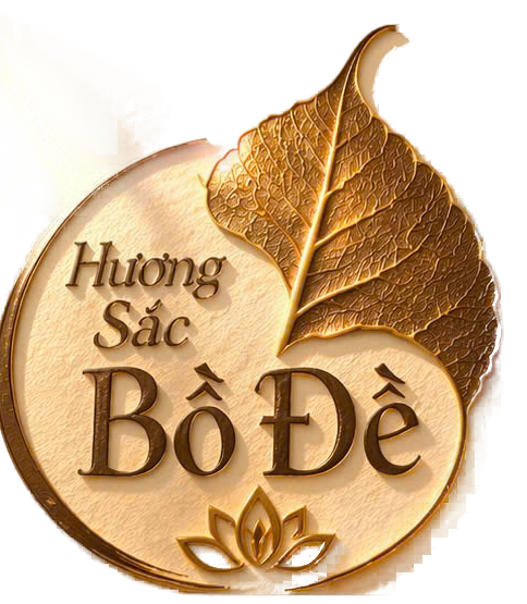 Logo CLB Hương Sắc Bồ Đề — lá bồ đề vàng và hoa sen
